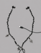 BLACK URBAN HEART Handmade Wired Earphones