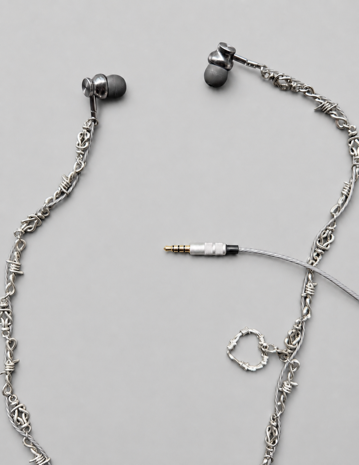 Steel Hearts Handmade Wired Earphones