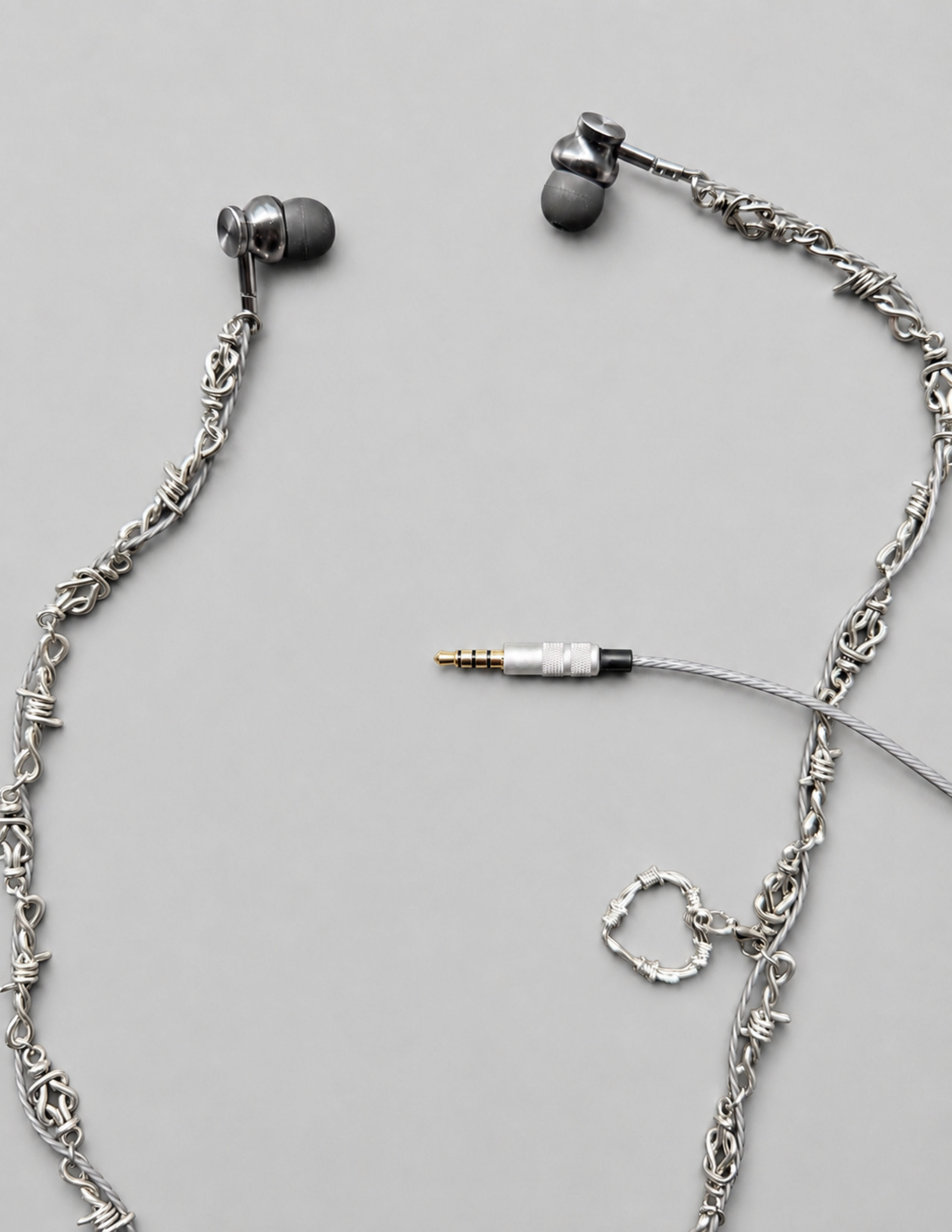 Steel Hearts Handmade Wired Earphones